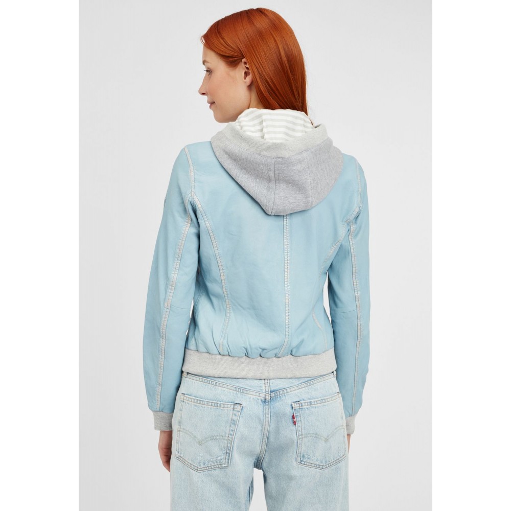 Geaca de Piele Naturala Dama Gipsy Albastru Deschis GGMoxi S21 LULV Geaca de Piele Naturala Dama Gipsy Albastru Deschis GGMoxi S21 LULV - readytowear.ro