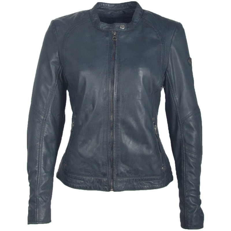 Geaca de Piele Naturala Dama Gipsy Bleumarin GGNidel LAMAS – IMBRACAMINTE