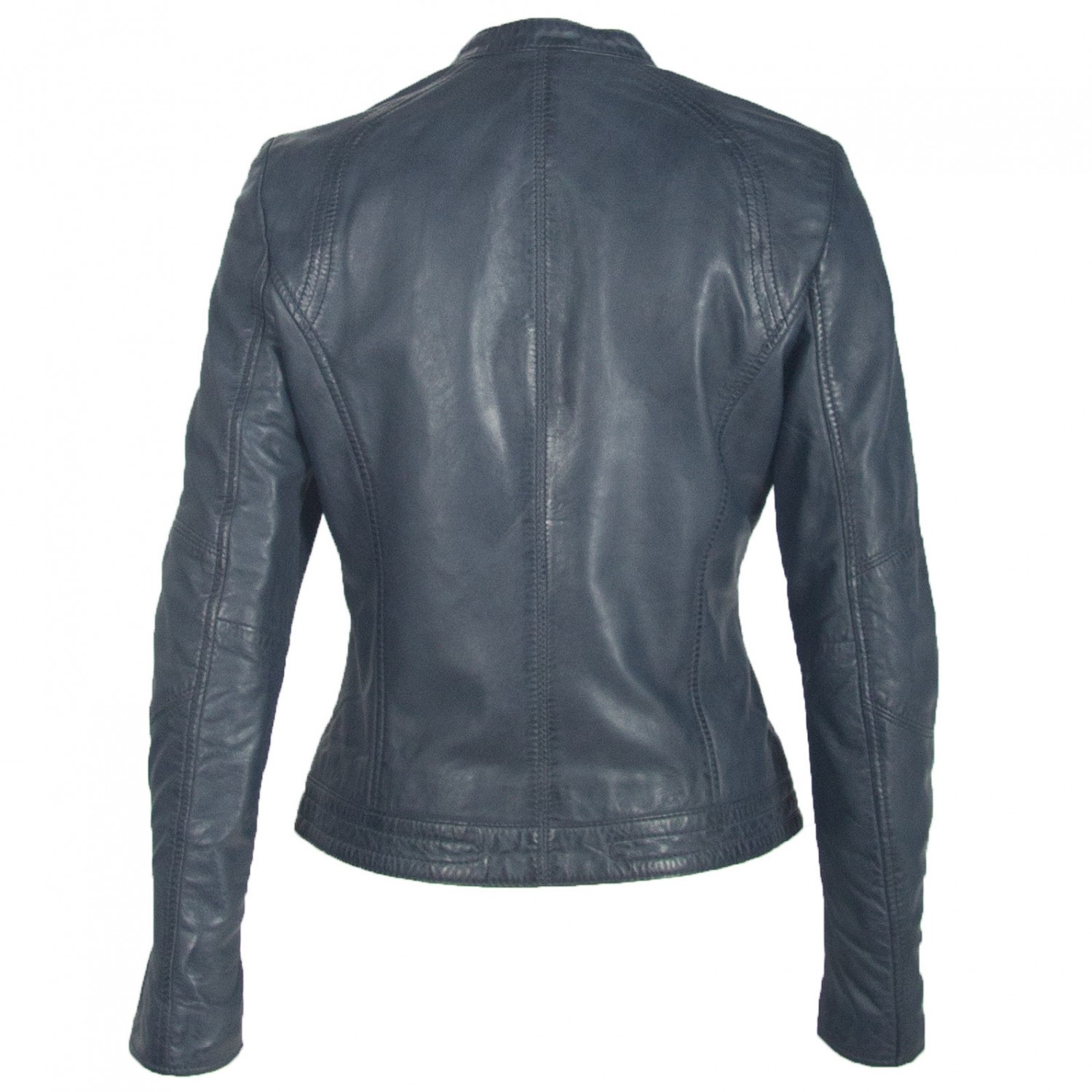 Geaca de Piele Naturala Dama Gipsy Bleumarin GGNidel LAMAS – IMBRACAMINTE