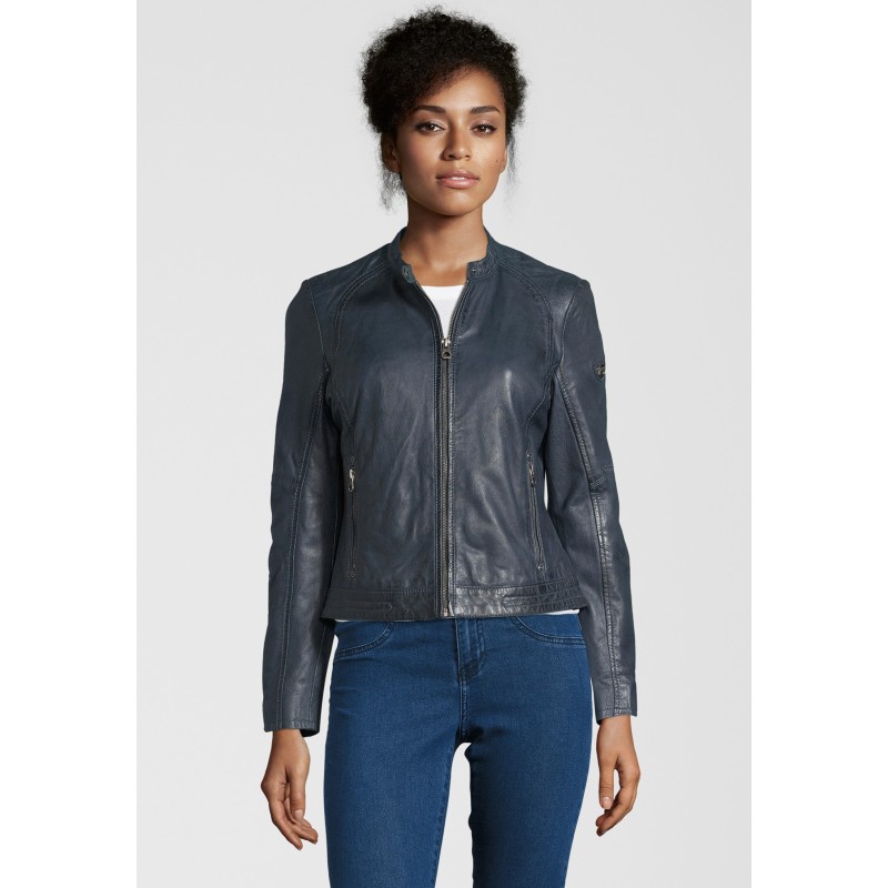 Geaca de Piele Naturala Dama Gipsy Bleumarin GGNidel LAMAS – IMBRACAMINTE