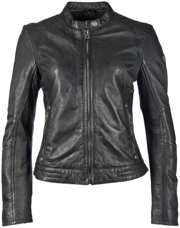 Geaca de Piele Naturala Dama Gipsy Neagra GGNidel LAMAS – IMBRACAMINTE — fotografia 1