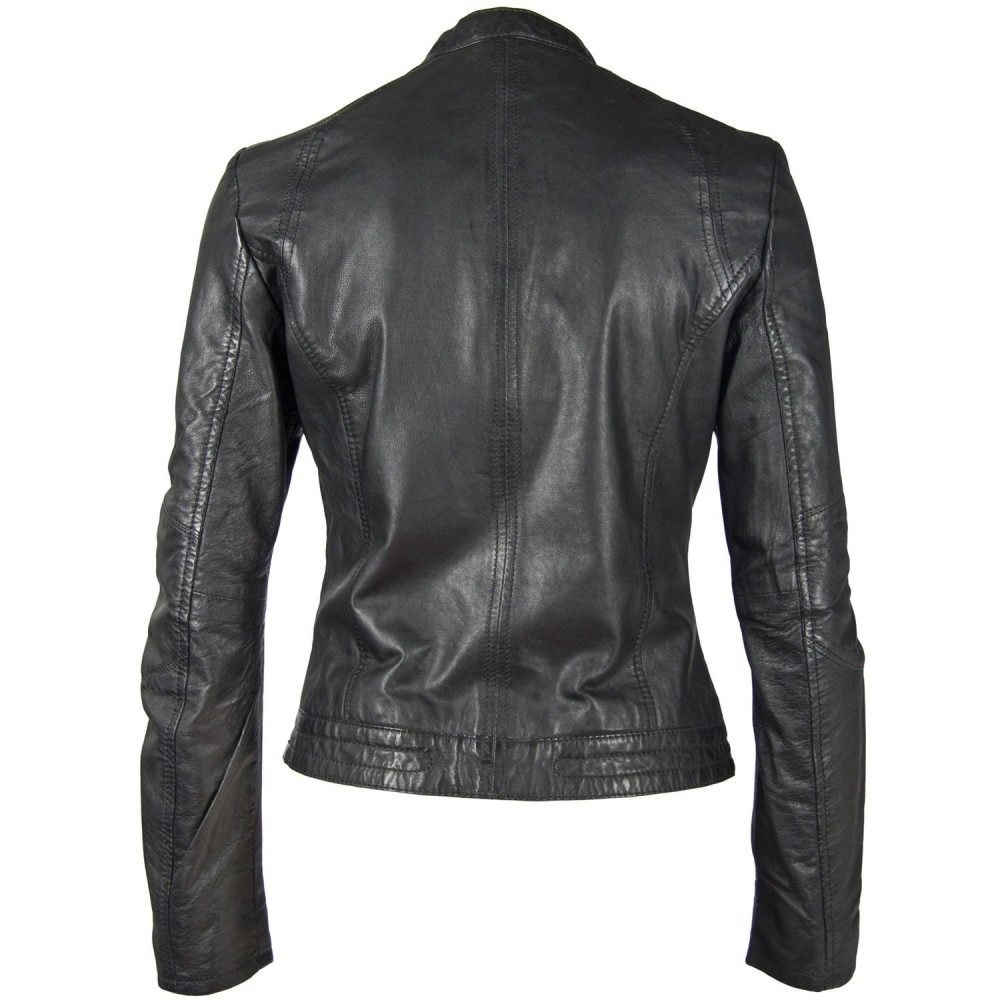 Geaca de Piele Naturala Dama Gipsy Neagra GGNidel LAMAS Geaca de Piele Naturala Dama Gipsy Neagra GGNidel LAMAS - readytowear.ro