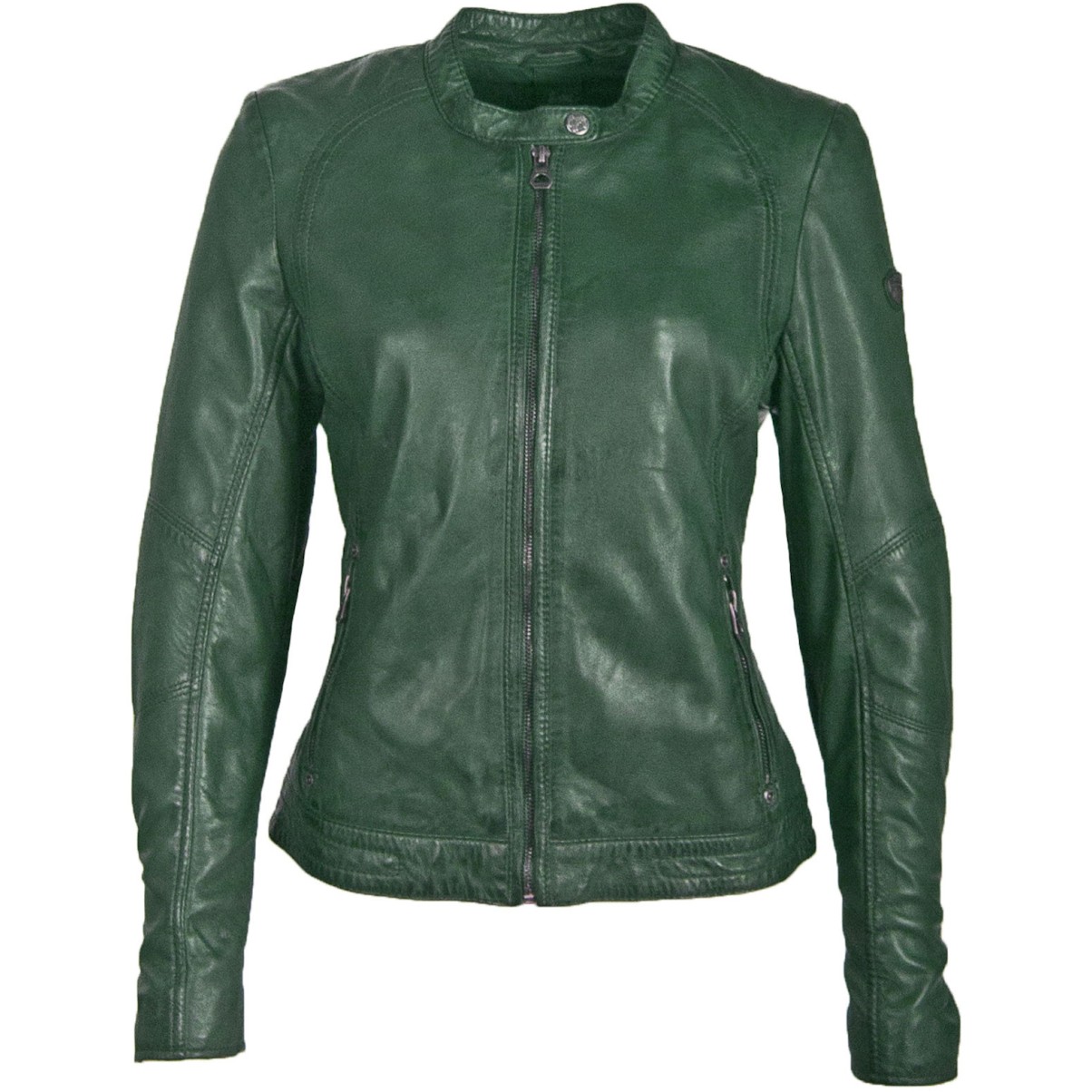 Geaca de Piele Naturala Dama Gipsy Verde GGNidel LAMAS – IMBRACAMINTE