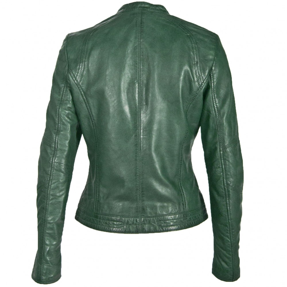 Geaca de Piele Naturala Dama Gipsy Verde GGNidel LAMAS Geaca de Piele Naturala Dama Gipsy Verde GGNidel LAMAS - readytowear.ro
