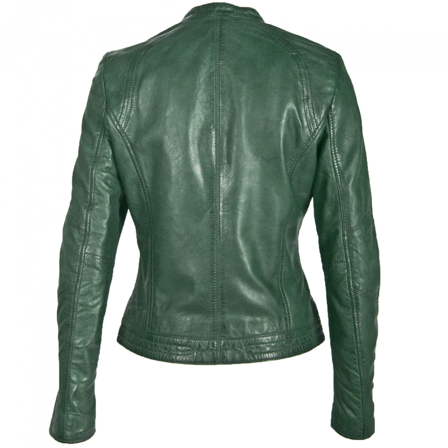 Geaca de Piele Naturala Dama Gipsy Verde GGNidel LAMAS – IMBRACAMINTE