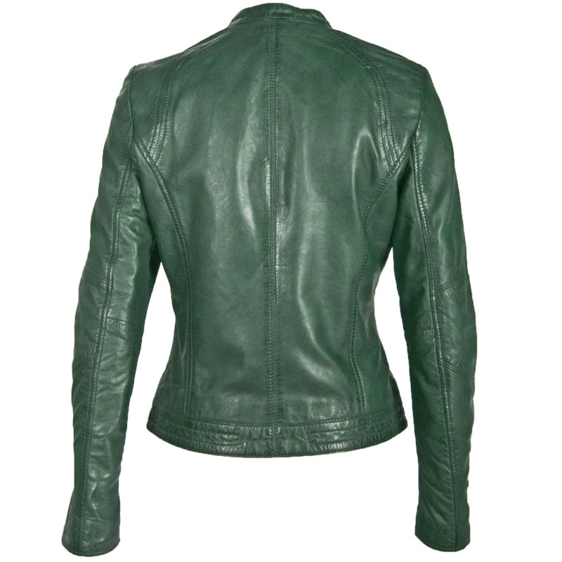 Geaca de Piele Naturala Dama Gipsy Verde GGNidel LAMAS – IMBRACAMINTE Geaca de Piele Naturala Dama Gipsy Verde GGNidel LAMAS – IMBRACAMINTE