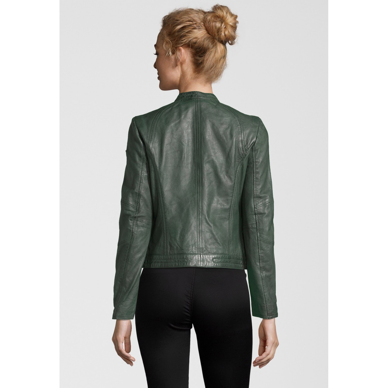 Geaca de Piele Naturala Dama Gipsy Verde GGNidel LAMAS – IMBRACAMINTE