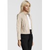 Geaca de Piele Dama Gipsy Alb Murdar GGNidel LAMAS geci de piele - readytowear.ro