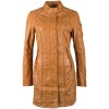 Geaca Lunga de Piele Naturala Dama Gipsy Camel GGNima NSLONTV - readytowear.ro