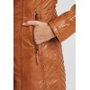 Geaca Lunga de Piele Naturala Dama Gipsy Camel GGNima NSLONTV - readytowear.ro