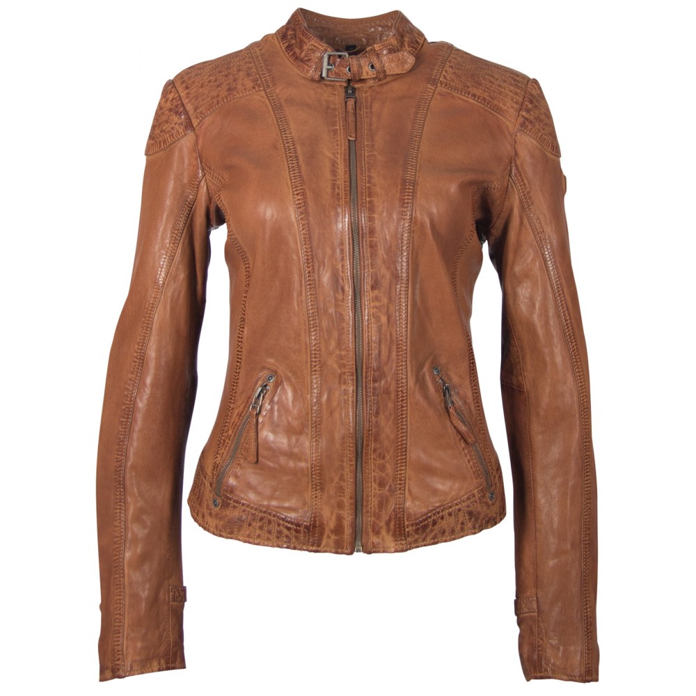 Geaca de Piele Naturala Dama Gipsy Coniac GGPacey LVTW Geaca de Piele Naturala Dama Gipsy Coniac GGPacey LVTW - readytowear.ro