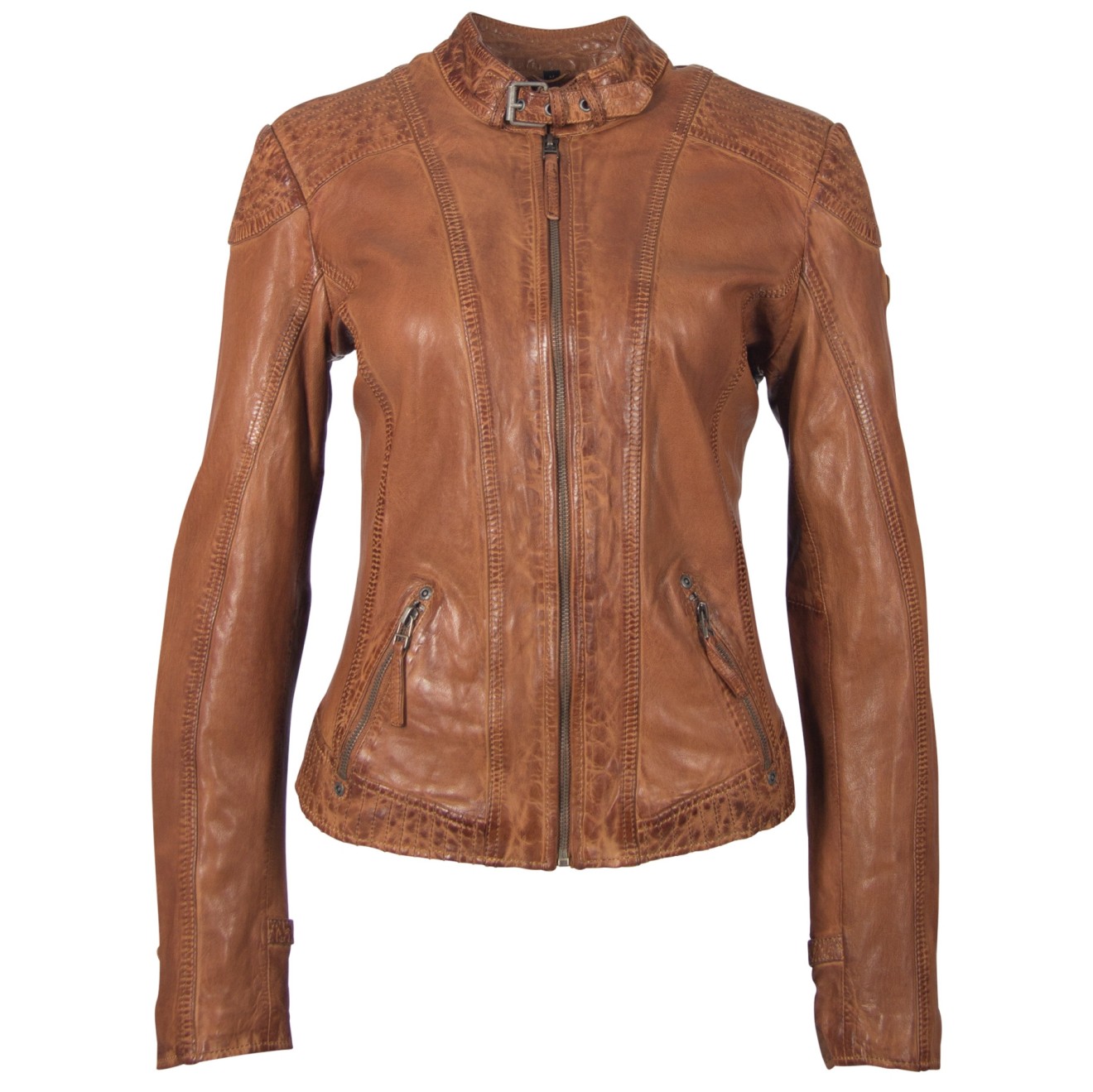 Geaca de Piele Naturala Dama Gipsy Coniac GGPacey LVTW – IMBRACAMINTE