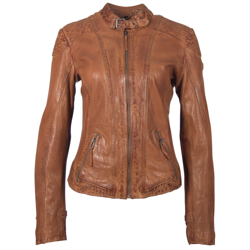 Geaca de Piele Naturala Dama Gipsy Coniac GGPacey LVTW – IMBRACAMINTE