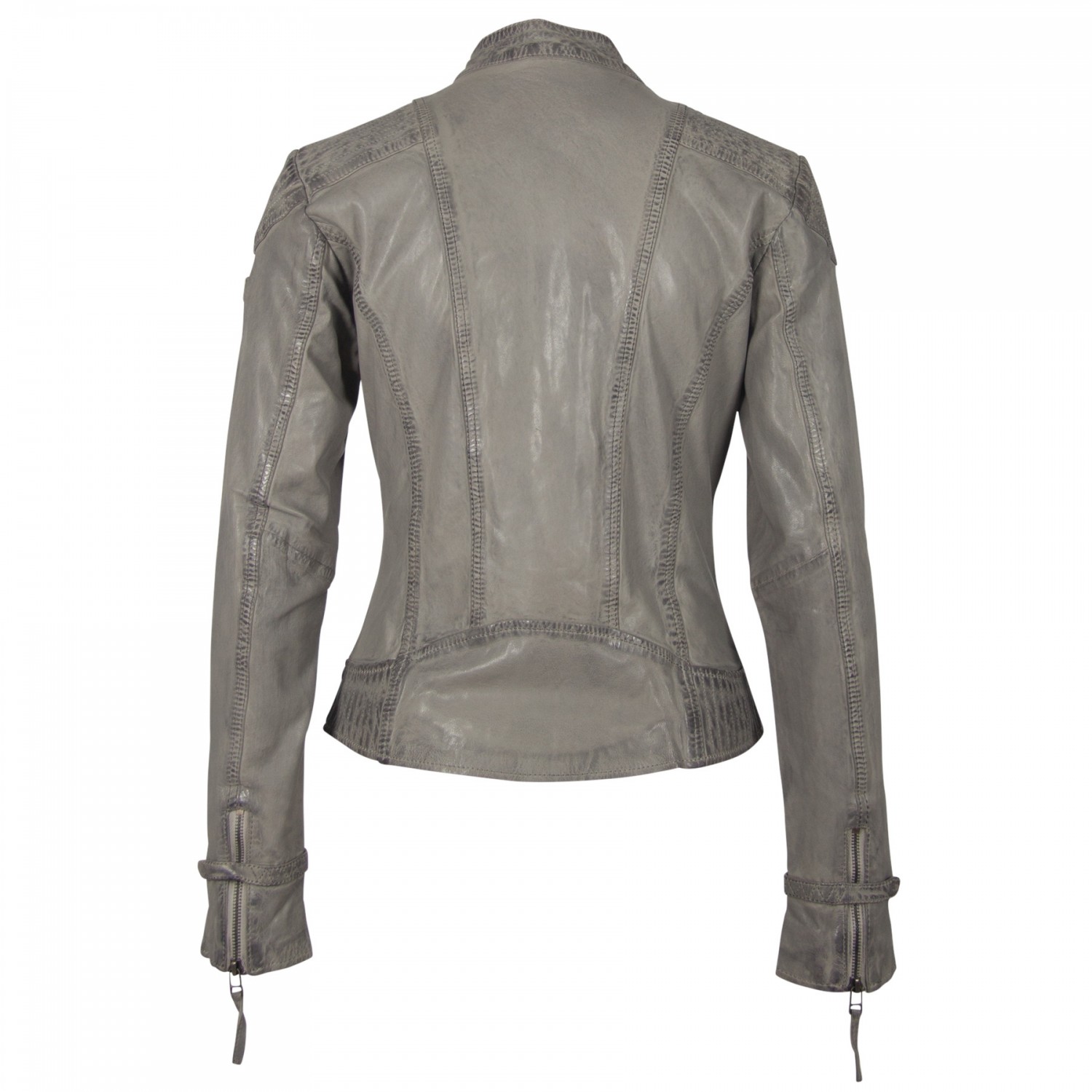 Geaca de Piele Naturala Dama Gipsy Gri GGPacey LVTW – IMBRACAMINTE