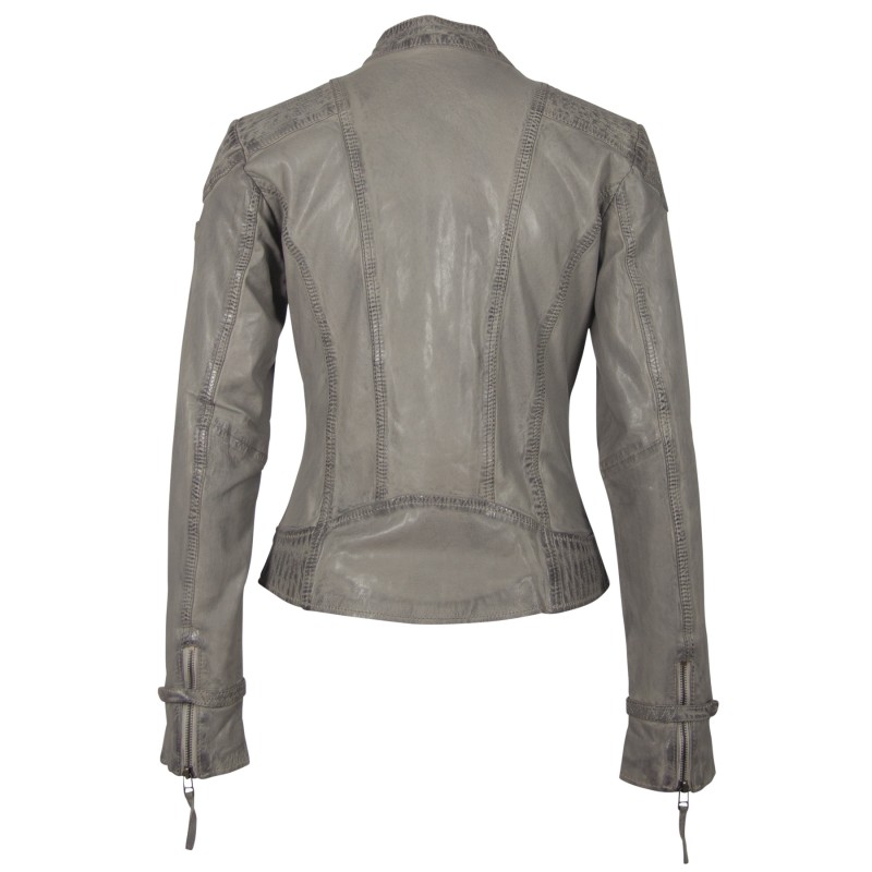 Geaca de Piele Naturala Dama Gipsy Gri GGPacey LVTW – IMBRACAMINTE