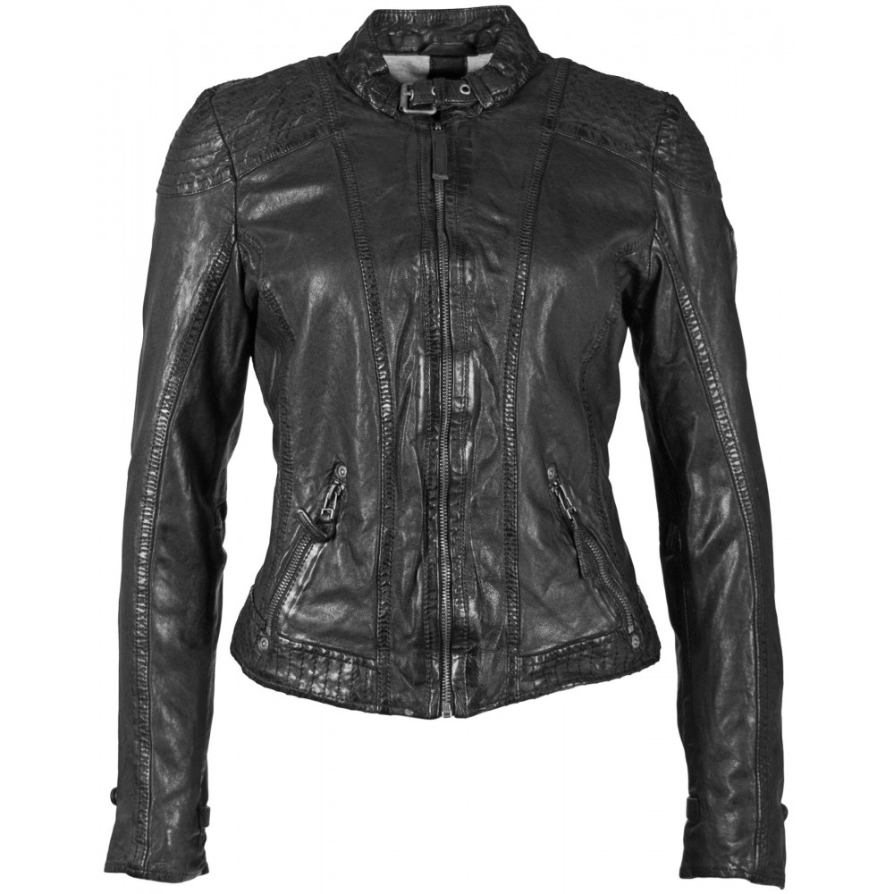 Geaca de Piele Naturala Dama Gipsy Neagra GGPacey LVTW Geaca de Piele Naturala Dama Gipsy Neagra GGPacey LVTW - readytowear