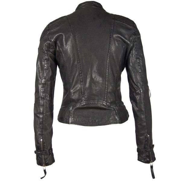 Geaca de Piele Naturala Dama Gipsy Neagra GGPacey LVTW – IMBRACAMINTE — fotografia 2