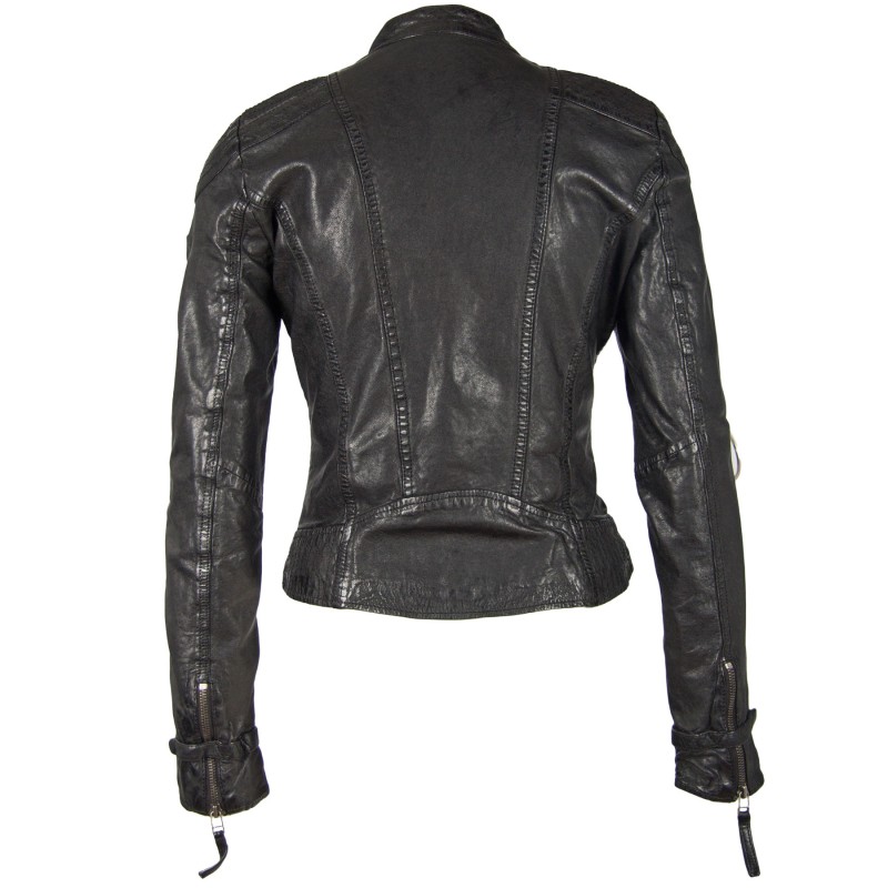 Geaca de Piele Naturala Dama Gipsy Neagra GGPacey LVTW – IMBRACAMINTE