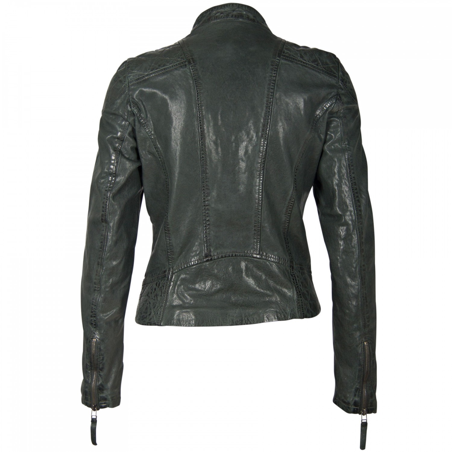 Geaca de Piele Naturala Dama Gipsy Verde Inchis GGParadyse LVTW – IMBRACAMINTE