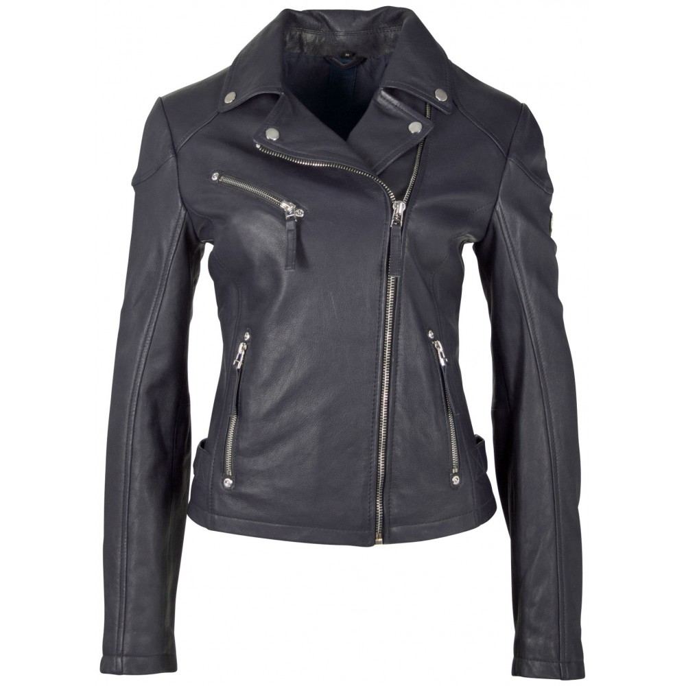 Geaca de Piele Naturala Dama Gipsy Neagra GGPasja LNV - readytowear