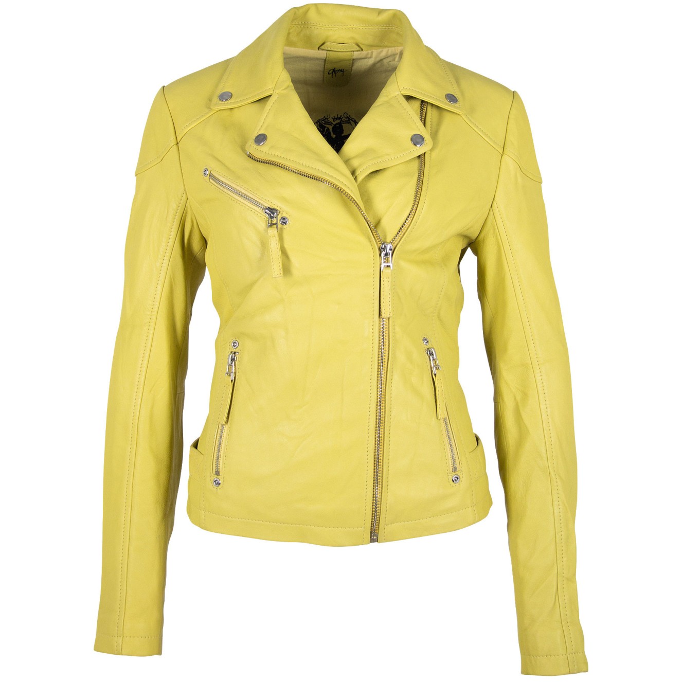 Geaca de Piele Naturala Dama Gipsy Galbena GGPasja LNV – IMBRACAMINTE Geaca de Piele Naturala Dama Gipsy Galbena GGPasja LNV – IMBRACAMINTE