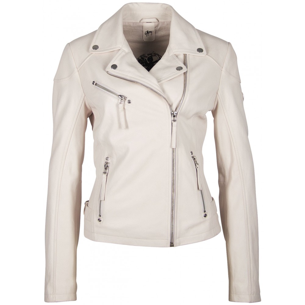 Geaca de Piele Naturala Dama Gipsy Bej GGPasja LNV Geaca de Piele Naturala Dama Gipsy Bej GGPasja LNV - readytowear