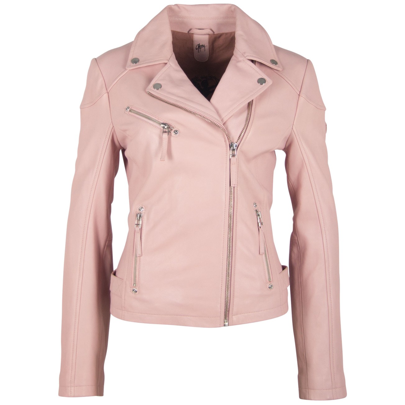 Geaca de Piele Naturala Dama Gipsy Roz GGPasja LNV – IMBRACAMINTE Geaca de Piele Naturala Dama Gipsy Roz GGPasja LNV – IMBRACAMINTE