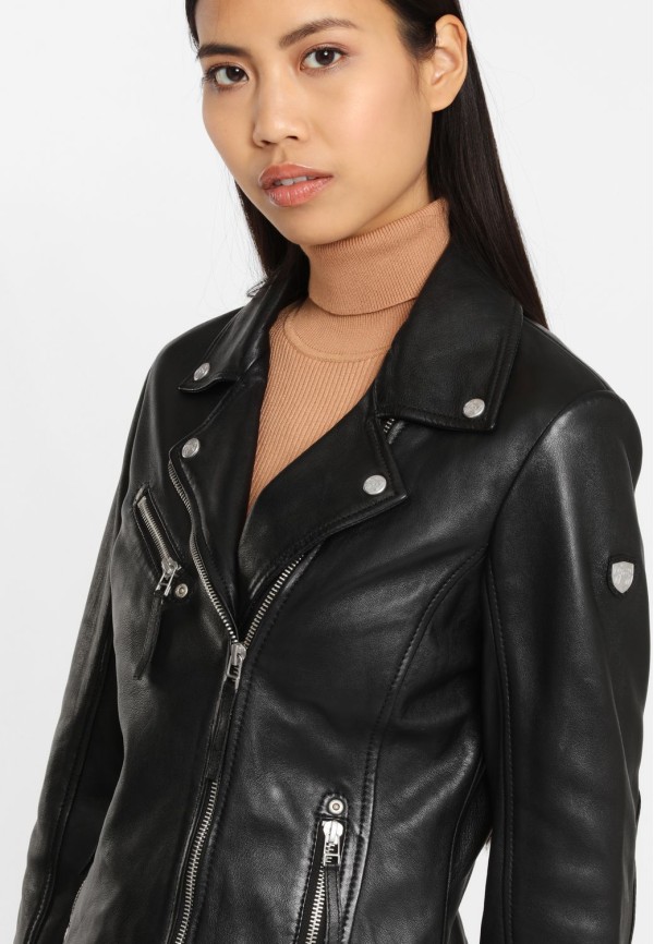 Geaca de Piele Naturala Dama Gipsy Neagra GGPasja W20 LNV – IMBRACAMINTE — fotografia 6