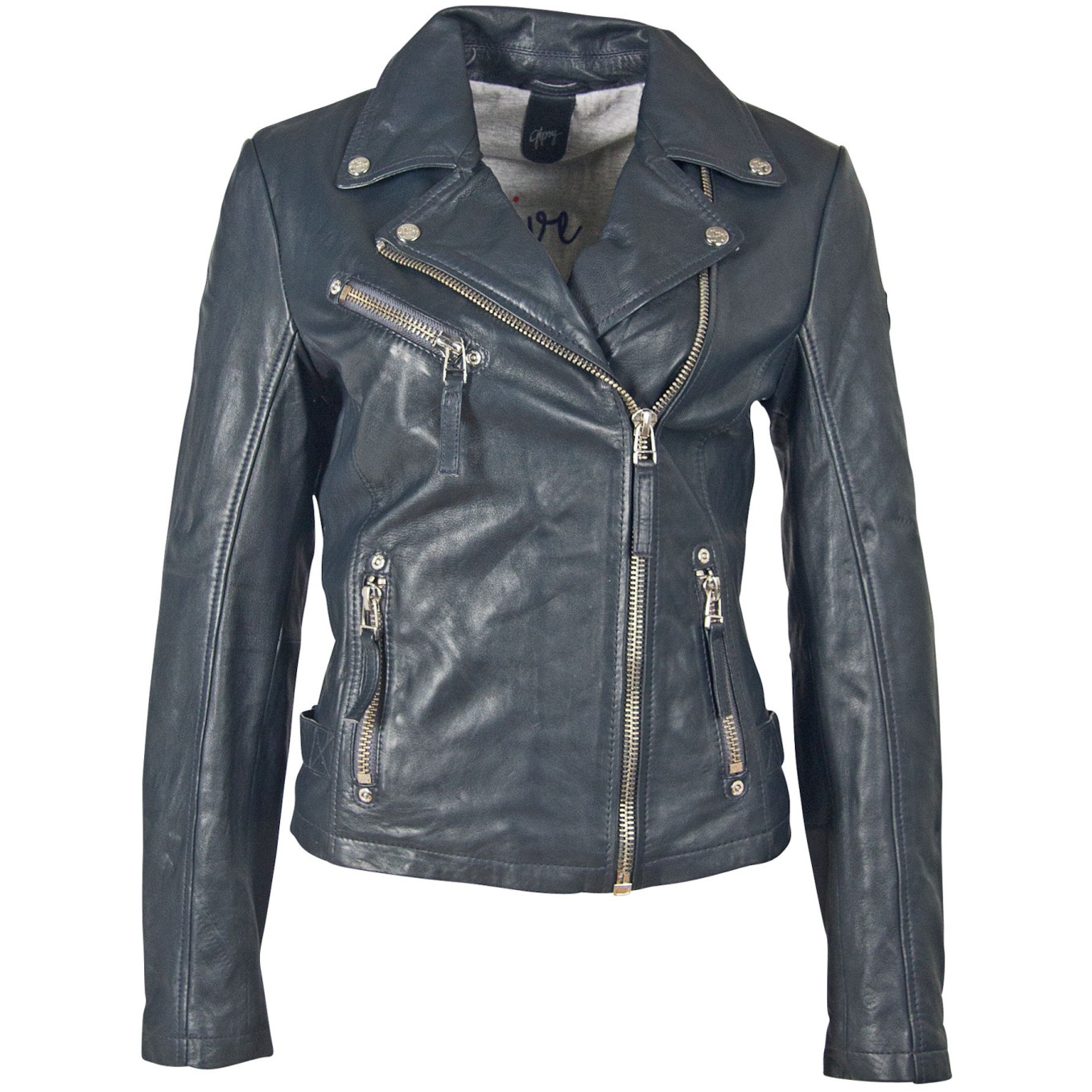 Geaca de Piele Naturala Dama Gipsy Bleumarin GGPasja W20 LNV – IMBRACAMINTE