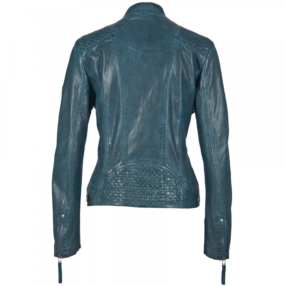 Geaca de Piele Naturala Dama Gipsy Albastra GGPollie LLAV Geaca de Piele Naturala Dama Gipsy Albastra GGPollie LLAV - readytowear.ro