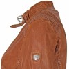 Geaca de Piele Naturala Dama Gipsy Coniac GGPollie LLAV - readytowear.ro