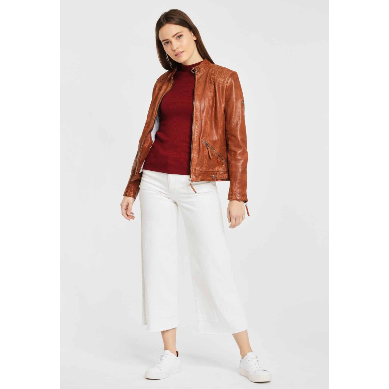 Geaca de Piele Naturala Dama Gipsy Coniac GGPollie LLAV – IMBRACAMINTE Geaca de Piele Naturala Dama Gipsy Coniac GGPollie LLAV – IMBRACAMINTE