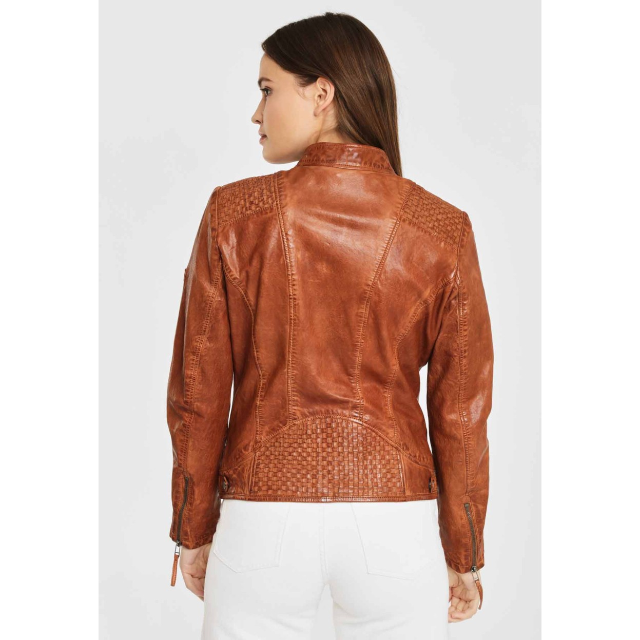 Geaca de Piele Naturala Dama Gipsy Coniac GGPollie LLAV – IMBRACAMINTE Geaca de Piele Naturala Dama Gipsy Coniac GGPollie LLAV – IMBRACAMINTE