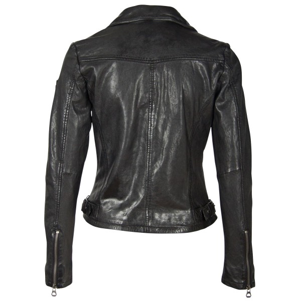 Geaca de Piele Naturala Dama Gipsy Neagra GGPromise LACAV – IMBRACAMINTE — fotografia 2