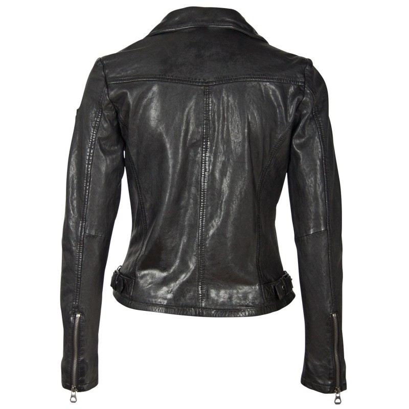 Geaca de Piele Naturala Dama Gipsy Neagra GGPromise LACAV – IMBRACAMINTE