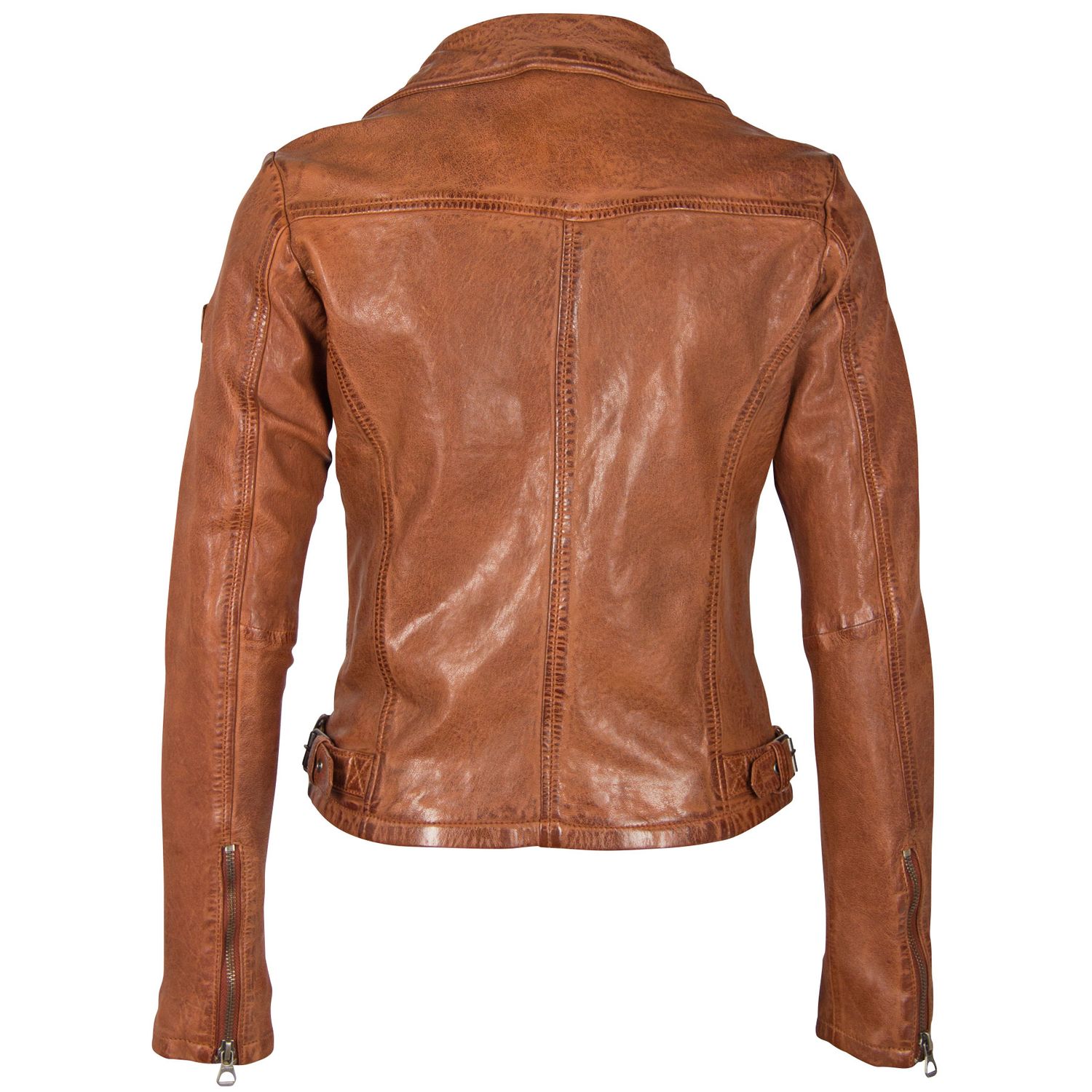 Geaca de Piele Naturala Dama Gipsy Coniac GGPromise LACAV – IMBRACAMINTE