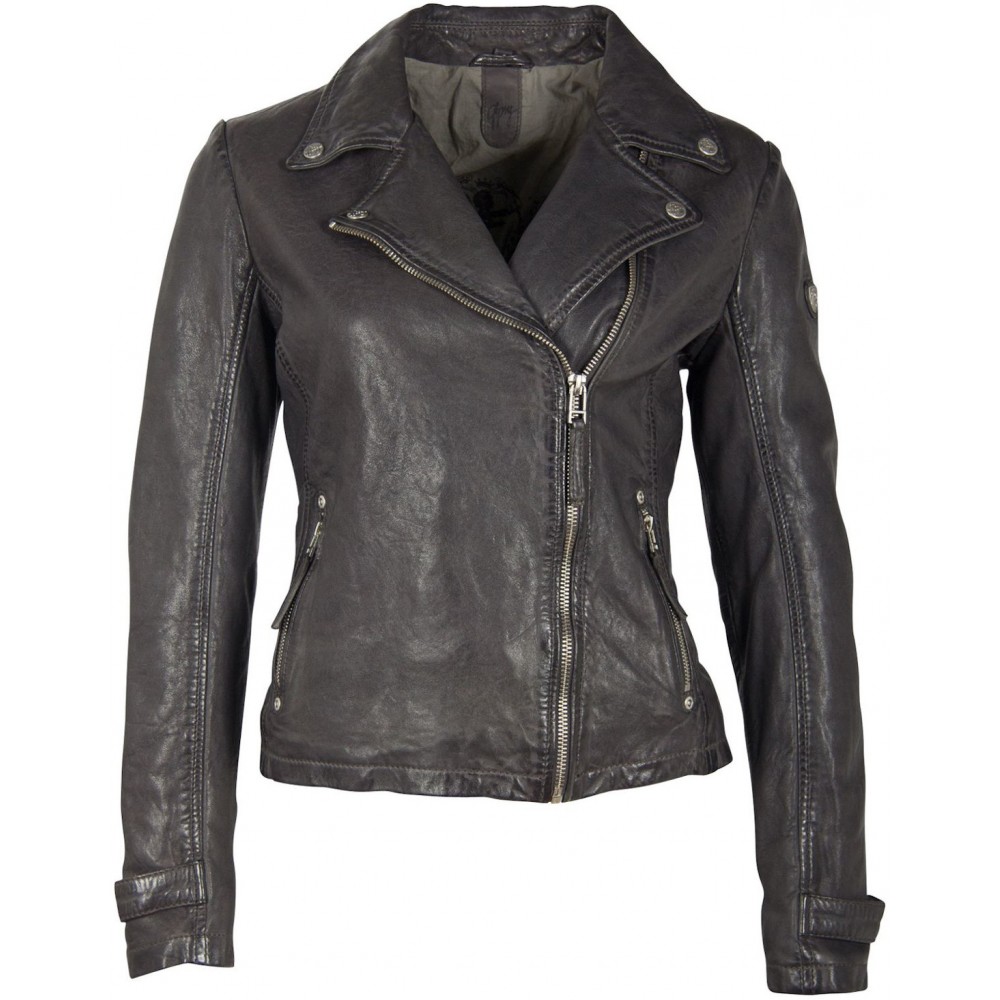 Geaca de Piele Naturala Dama Gipsy Antracit GGSami LACAV - readytowear
