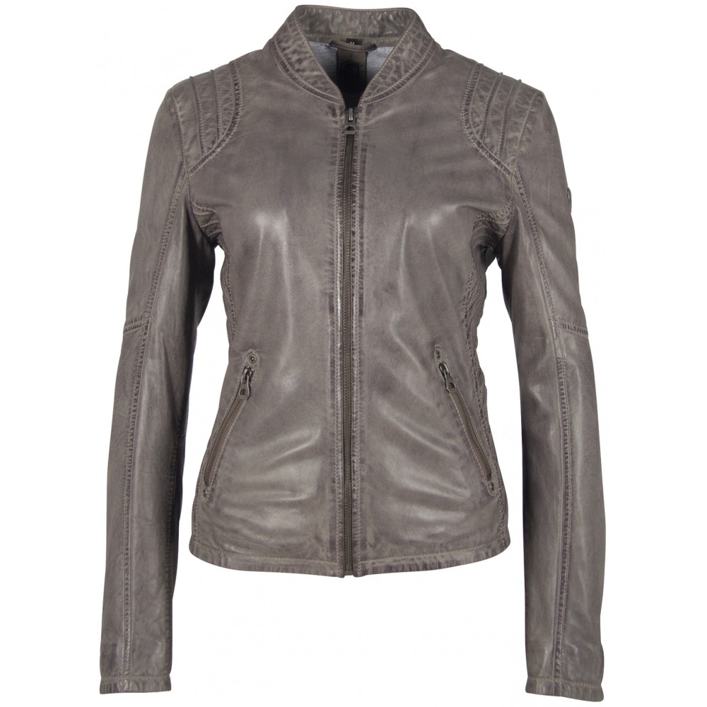 Geaca de Piele Naturala Dama Gipsy Gri GGSashi NSLV Geaca de Piele Naturala Dama Gipsy Gri GGSashi NSLV - readytowear.ro
