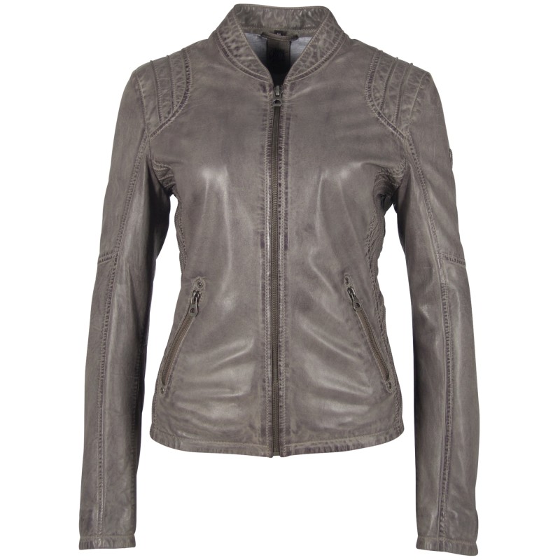 Geaca de Piele Naturala Dama Gipsy Gri GGSashi NSLV – IMBRACAMINTE Geaca de Piele Naturala Dama Gipsy Gri GGSashi NSLV – IMBRACAMINTE