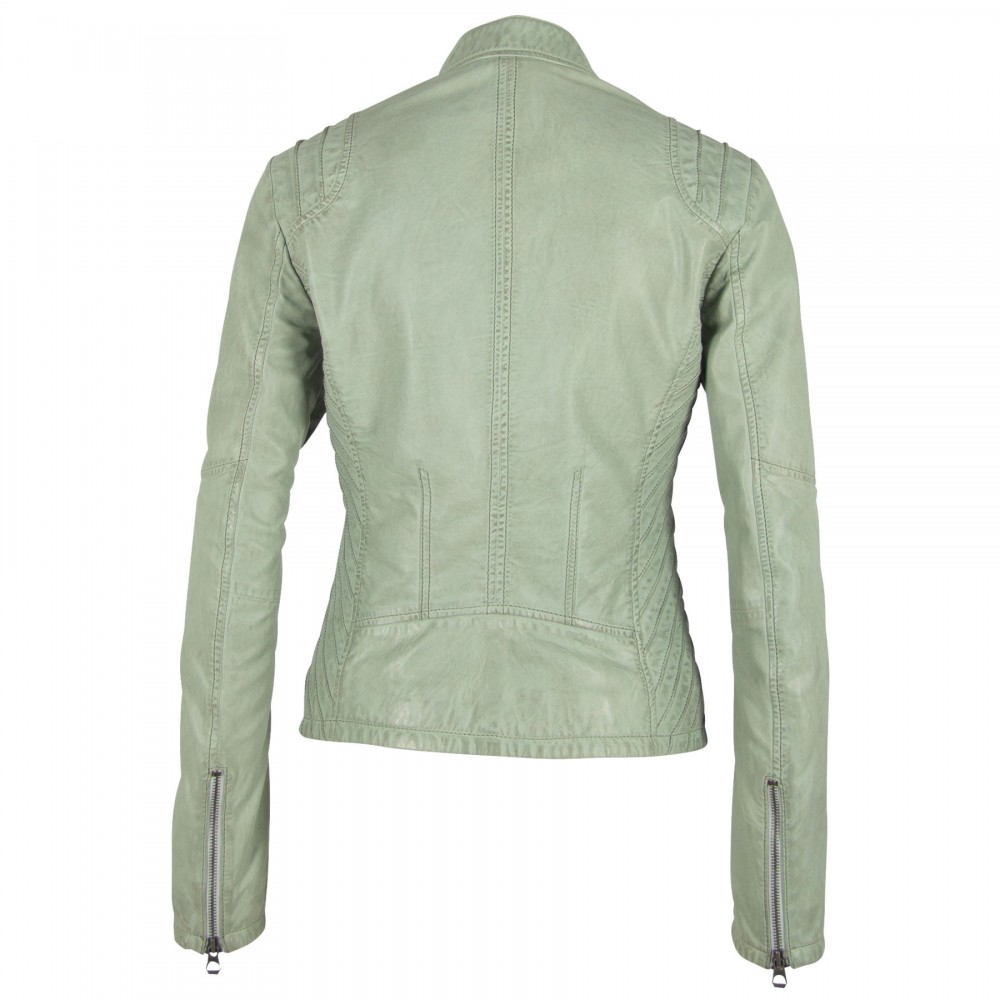 Geaca de Piele Naturala Dama Gipsy Verde Menta GGSashi NSLV Geaca de Piele Naturala Dama Gipsy Verde Menta GGSashi NSLV - readytowear.ro