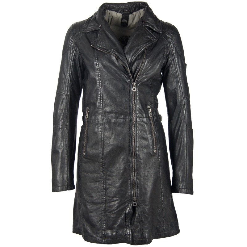 Geaca Lunga de Piele Naturala Dama Gipsy Neagra GGScylla LATEV – IMBRACAMINTE Geaca Lunga de Piele Naturala Dama Gipsy Neagra GGScylla LATEV – IMBRACAMINTE