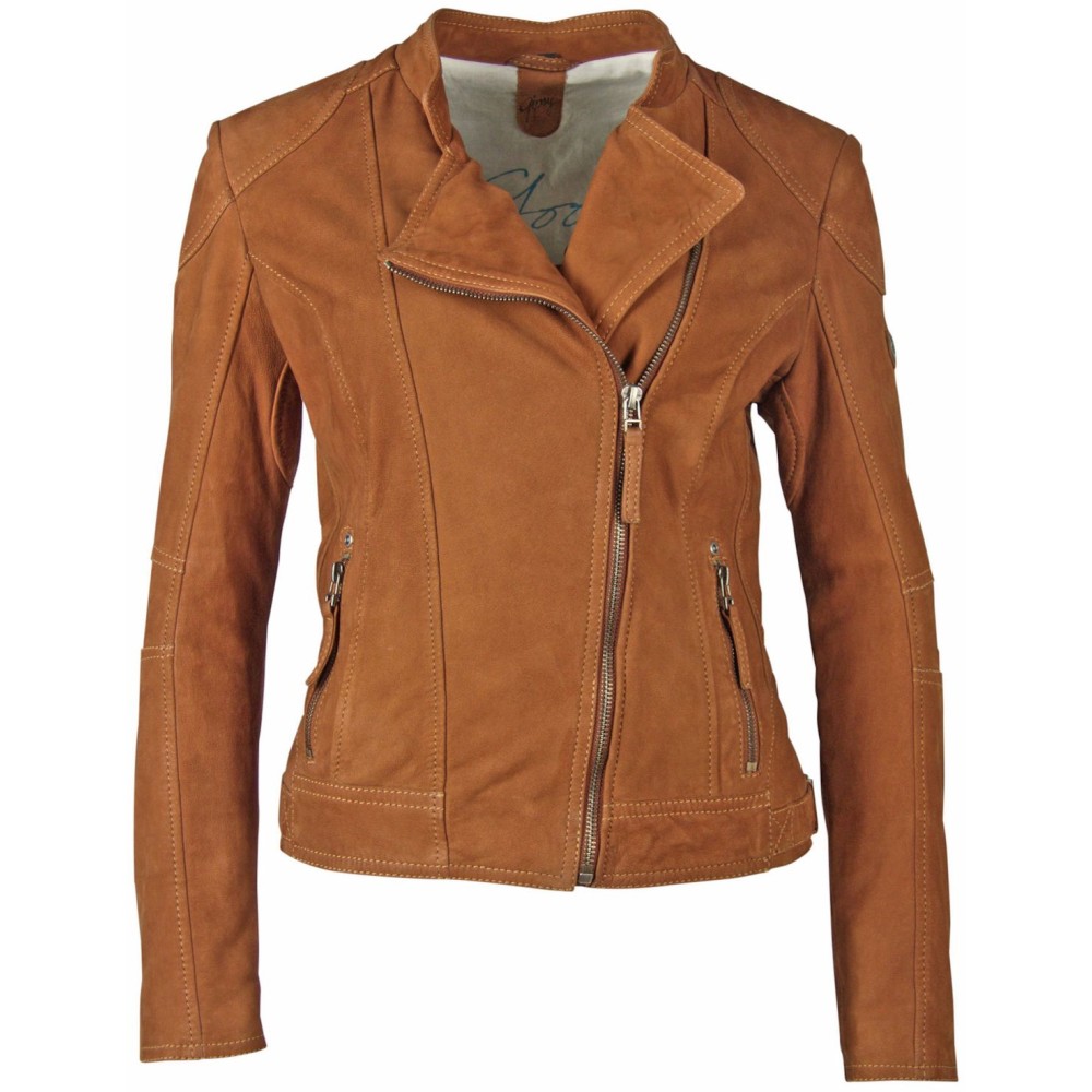 Geaca de Piele Dama Gipsy Coniac GGShakyra LNUV geci de piele - readytowear.ro