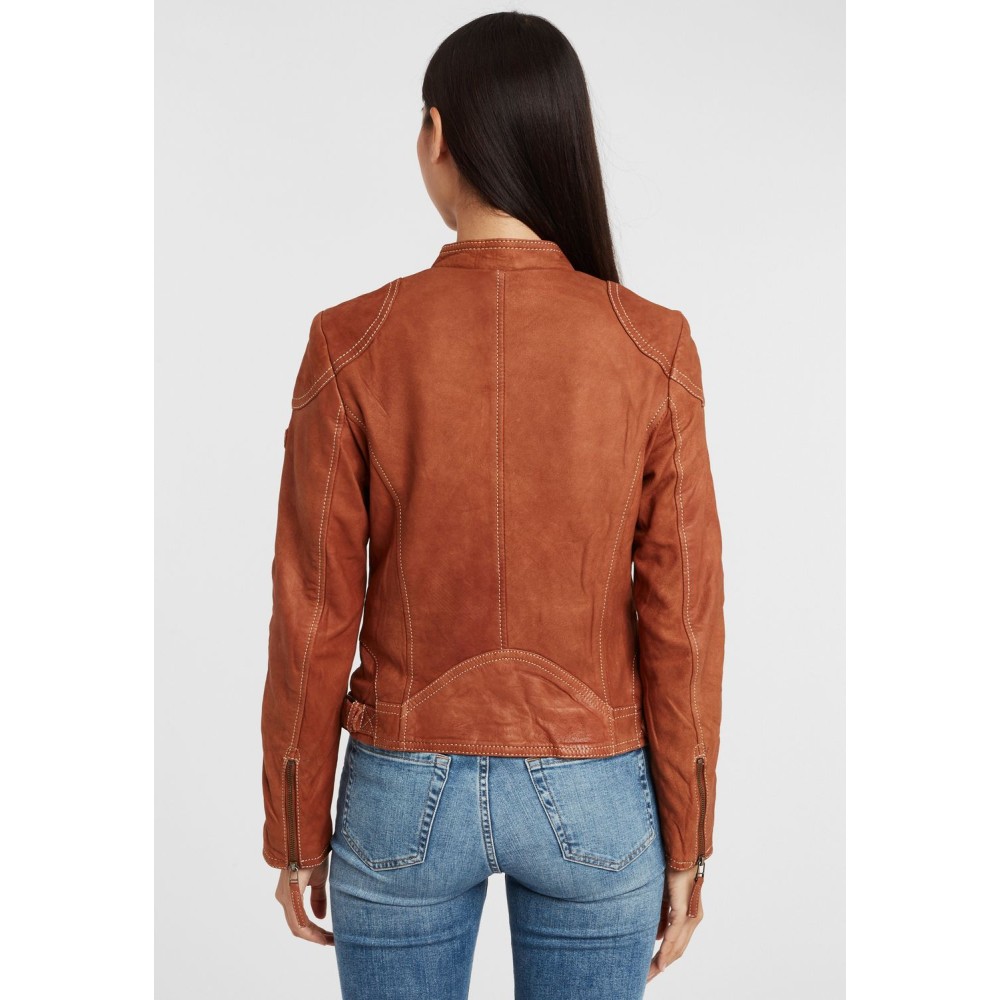 Geaca de Piele Dama Gipsy Coniac GGShakyra LNUV geci de piele - readytowear.ro