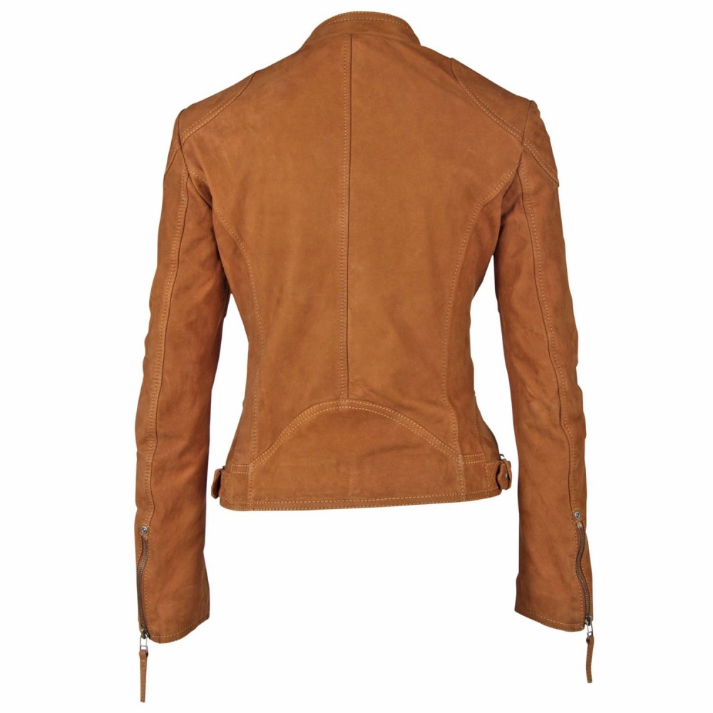 Geaca de Piele Dama Gipsy Coniac GGShakyra LNUV geci de piele - readytowear.ro