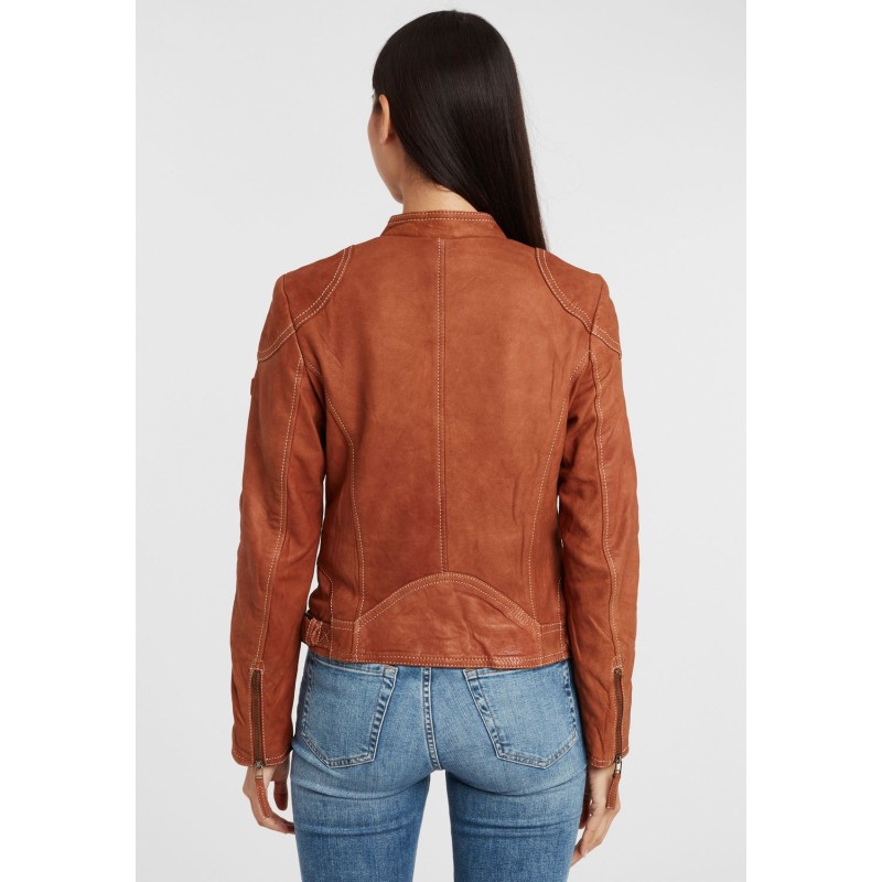 Geaca de Piele Dama Gipsy Coniac GGShakyra LNUV – IMBRACAMINTE Geaca de Piele Dama Gipsy Coniac GGShakyra LNUV – IMBRACAMINTE