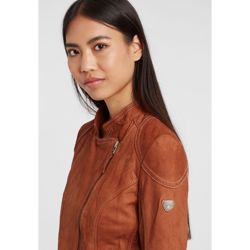 Geaca de Piele Dama Gipsy Coniac GGShakyra LNUV – IMBRACAMINTE Geaca de Piele Dama Gipsy Coniac GGShakyra LNUV – IMBRACAMINTE