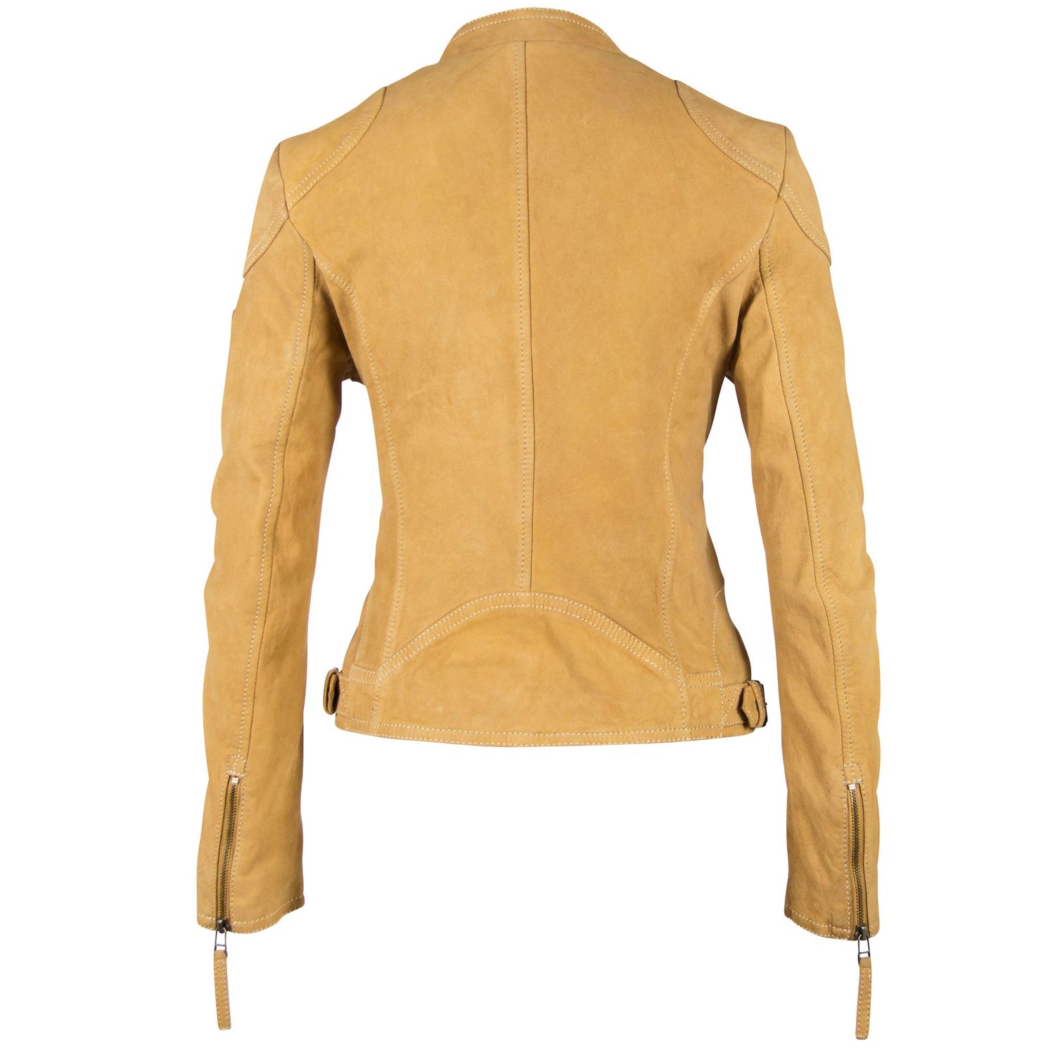 Geaca de Piele Dama Gipsy Galben Mustar GGShakyra LNUV – IMBRACAMINTE