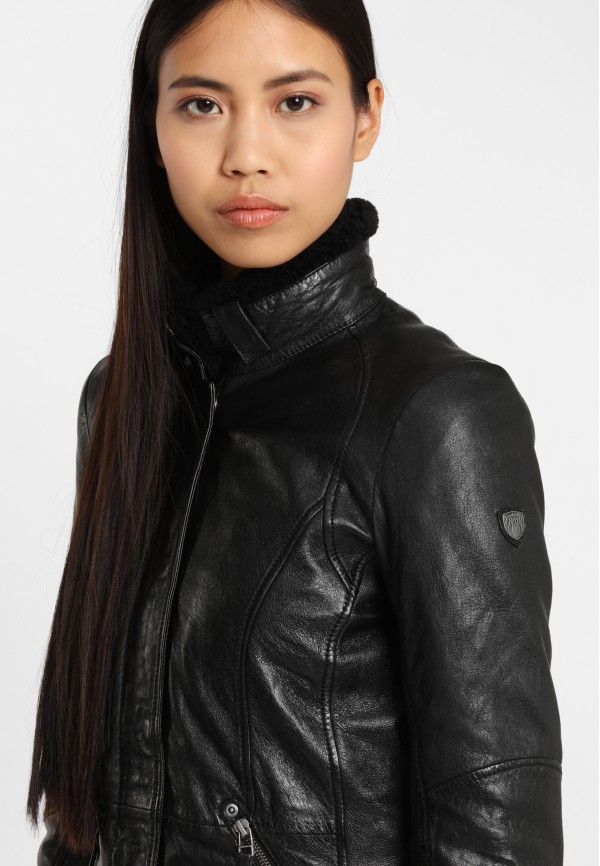 Geaca Lunga de Piele Naturala Dama Gipsy Neagra GGSilah LEGV – IMBRACAMINTE — fotografia 7