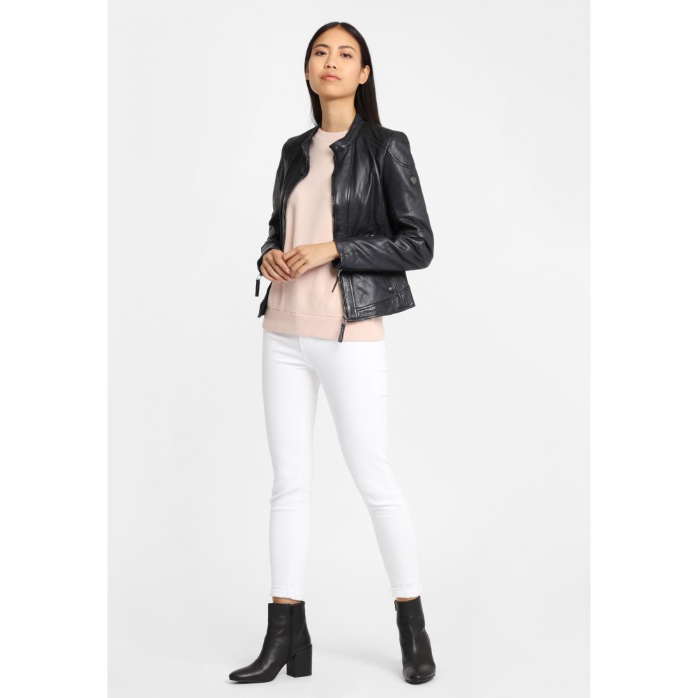Geaca de Piele Dama Gipsy Negru/Bleumarin GGStacy LAMAS geci de piele - readytowear.ro