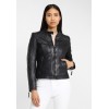 Geaca de Piele Dama Gipsy Negru/Bleumarin GGStacy LAMAS geci de piele - readytowear.ro